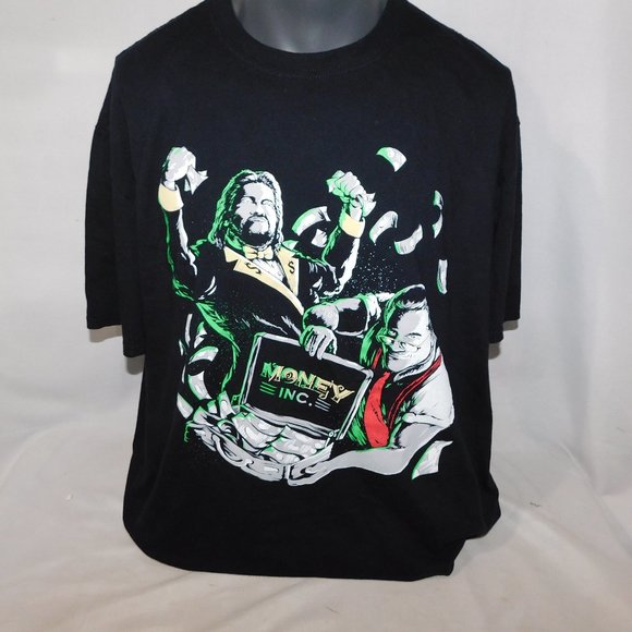 Money Inc. Ted DiBiase IRS Graphic shirt Mens 2XL  Pro Wrestling Crate WWE WWF - Picture 1 of 4
